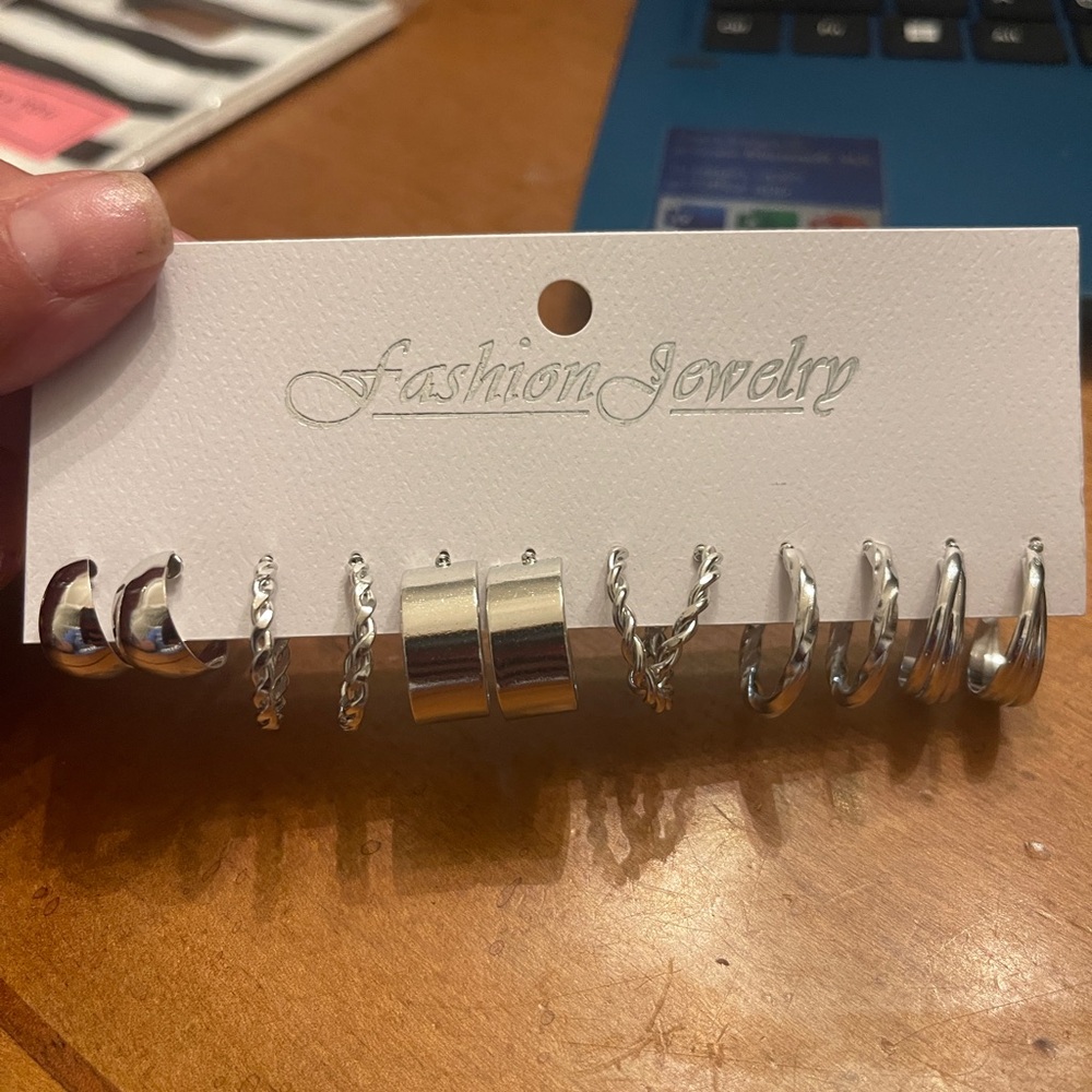Silver earrings